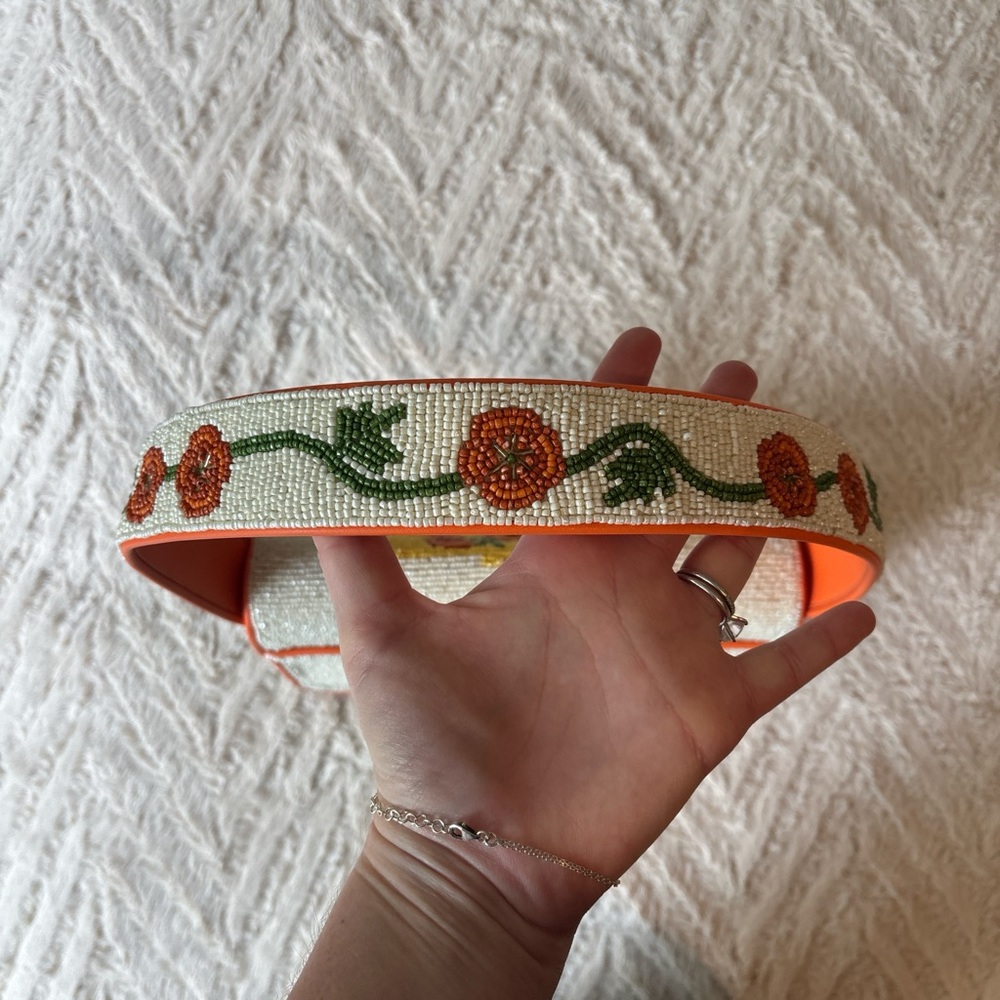 STAUD Tommy California Poppy Beaded Bag - Picture 5 of 8